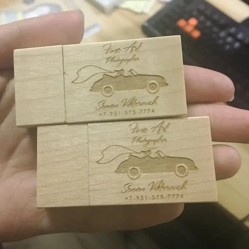 맞춤형 로고 나무 펜 드라이브, USB 2.0 플래시 드라이브, 사진 결혼 선물용 메모리 스틱, 4GB, 8GB, 16GB, 32GB, 64GB, 로트당 20 개