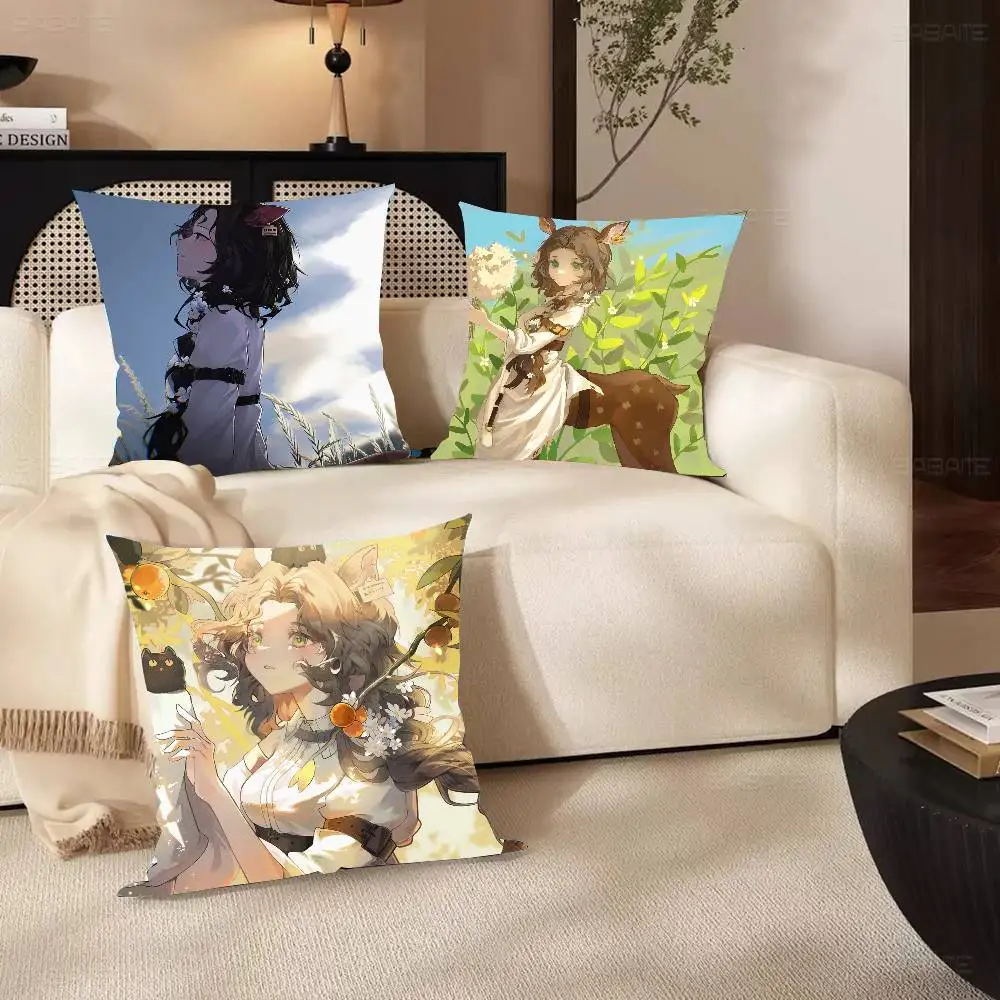 Jessica Anime R-Reverse 1999 Pillow Case Fashion Square Pillowcase Bedroom Sofa Room Ins Decoration Leisure