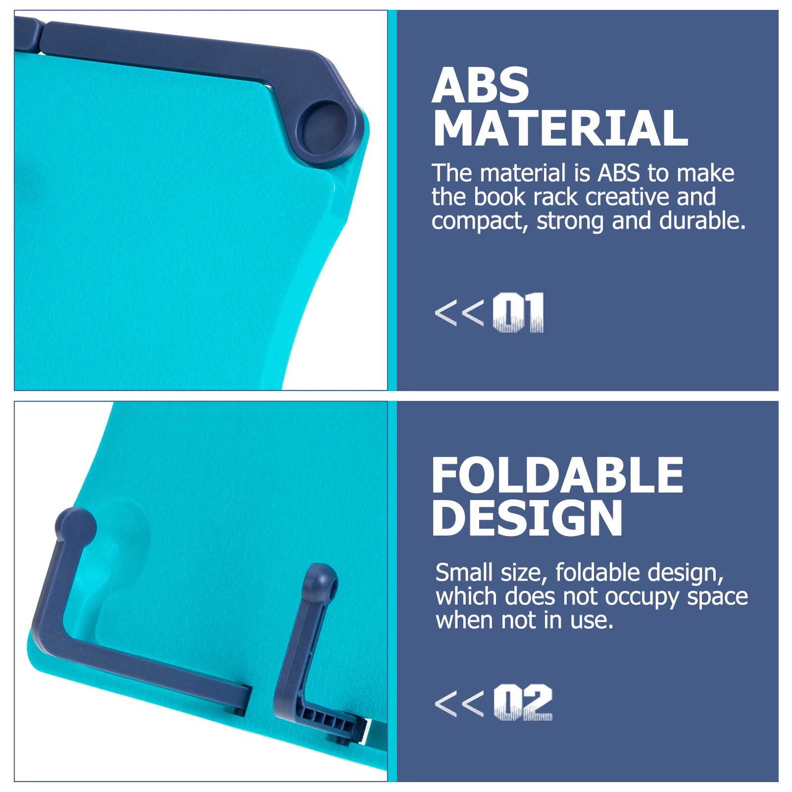 

Folding Recipe Rack Book Holders for Reading 's Picture Stand ABS Music Score