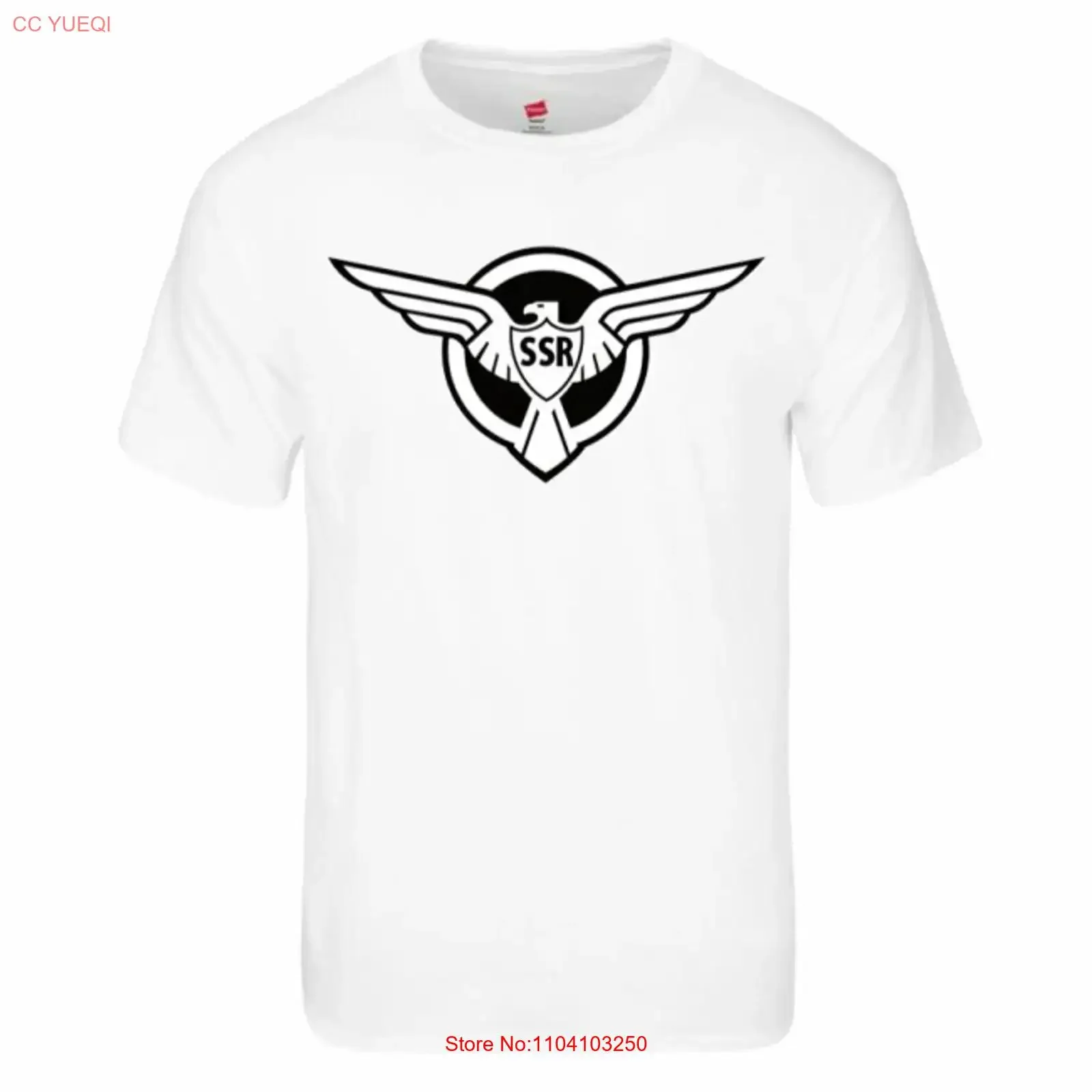 Strategic Scientific Reserve SSR 100 Cotton T Shirt colors 7 sizes vintage Washed designer clothes Unisex Casual Soft