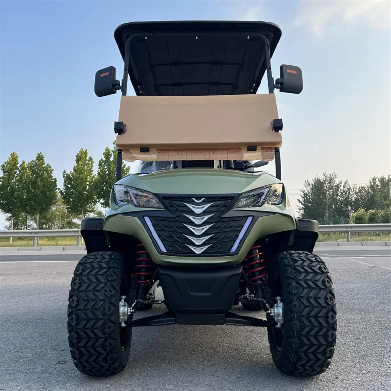 2024 Fast Golf Cart Electric Lithium Battery Wholesale 4 6 Seaters Battery Power Club Car with Seat Belt Golf Buggy