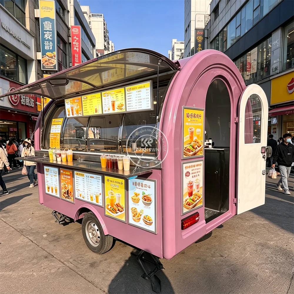 

Concession Stand Fries Sausage Food Truck Mobile Kitchen Cart Custom Commercial Mobile Food Trailer For Sale