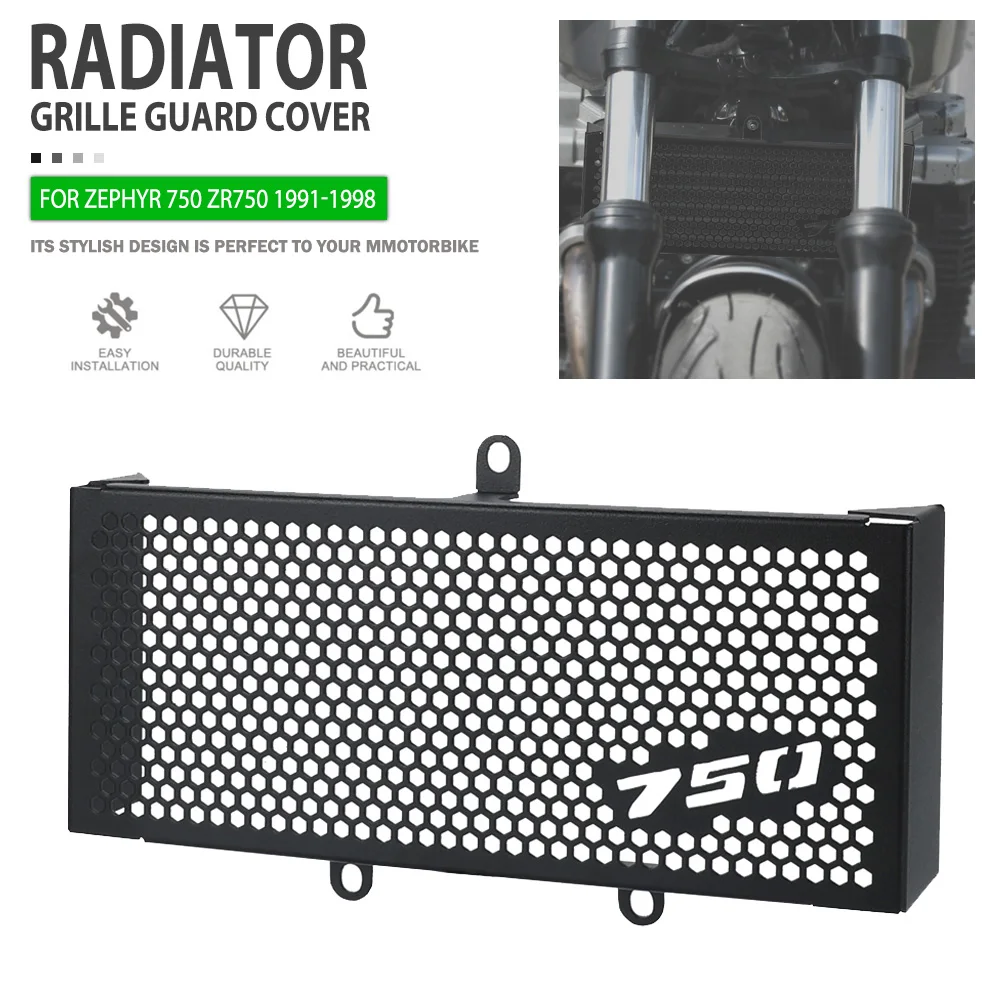 Radiator Guard For Kawasaki ZEPHYR 750 ZR750  1991-1998 1997 1996 1995 1994 1993 1992 Motorcycle Radiator Grille Cover Protector