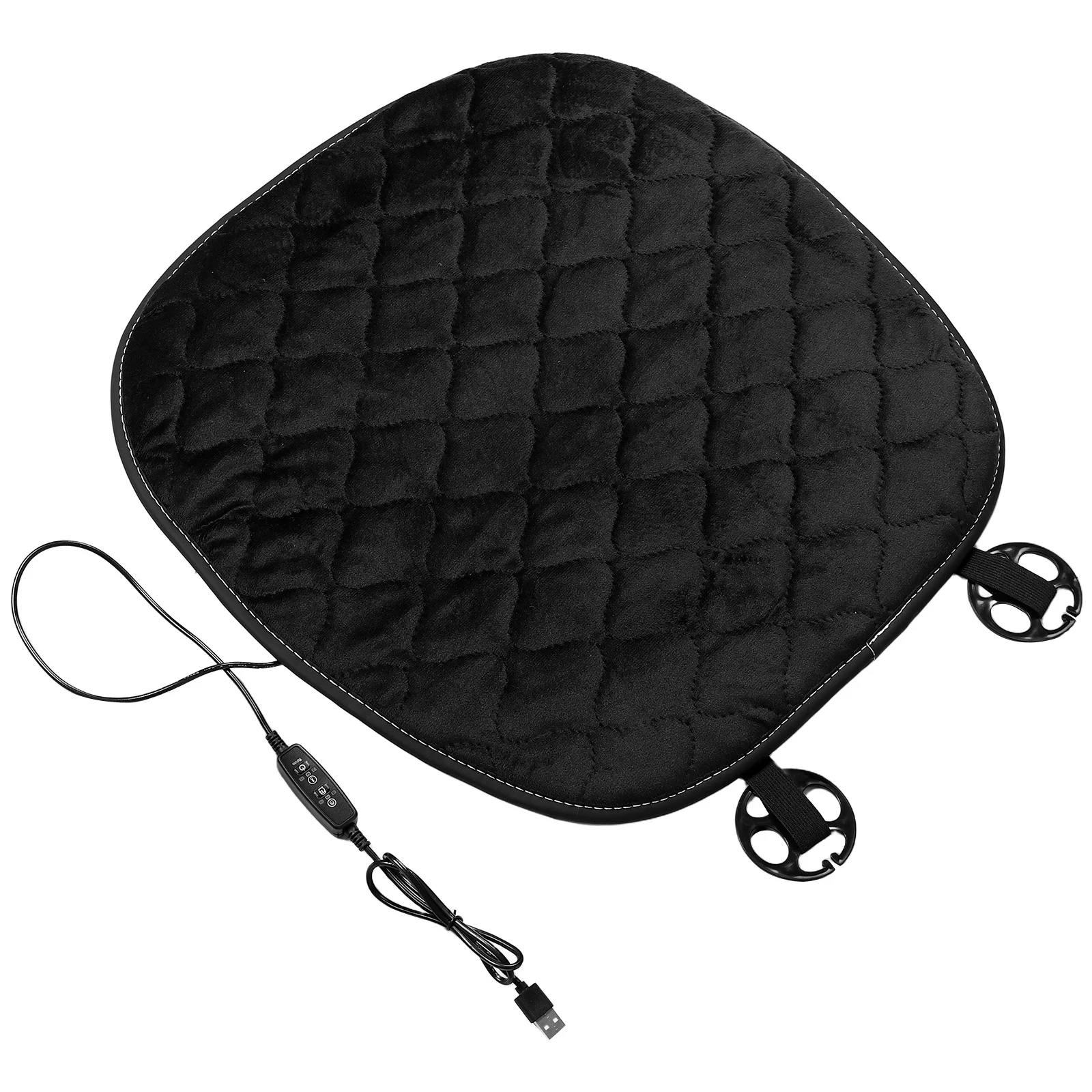 

USB Heated Car Seat Cushion Adjustable Temperature Winter Truck Seat Warmer Portable Heating Pad Long-Distance Drivers
