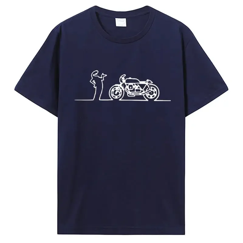 Men Women Moto Guzzi La Linea Guzzisti Nomads T Shirt Lineman TV Series Clothing Cotton Tees T-Shirt Hip Hop Tshirt Streetwear