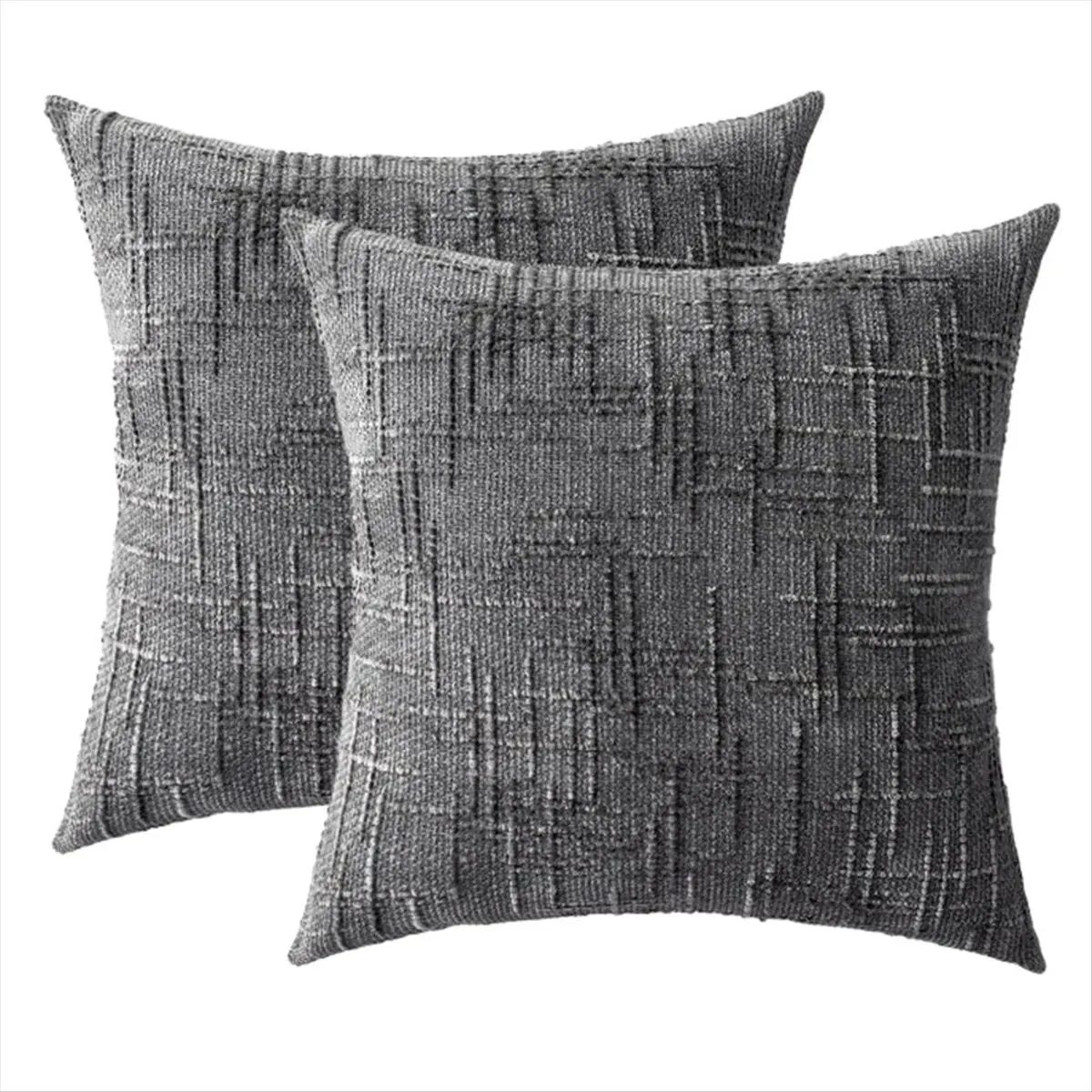 A20I 2PCS Decorative Throw Pillow Covers 18x18 Inch , Soft Covers for Couch Sofa Bed Living Room Home Decor Pillowcase
