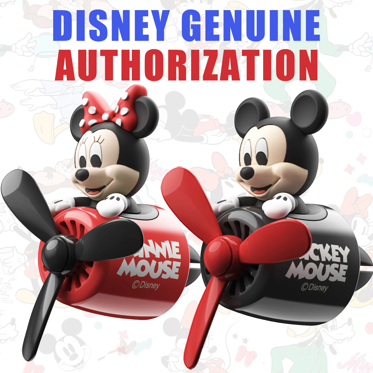 No Perfume DIY Fragrance Disney Mickey Minnie Pilot Car Ornaments Air Vent Cool Fun Plane Accessories Interior Decorations Cute