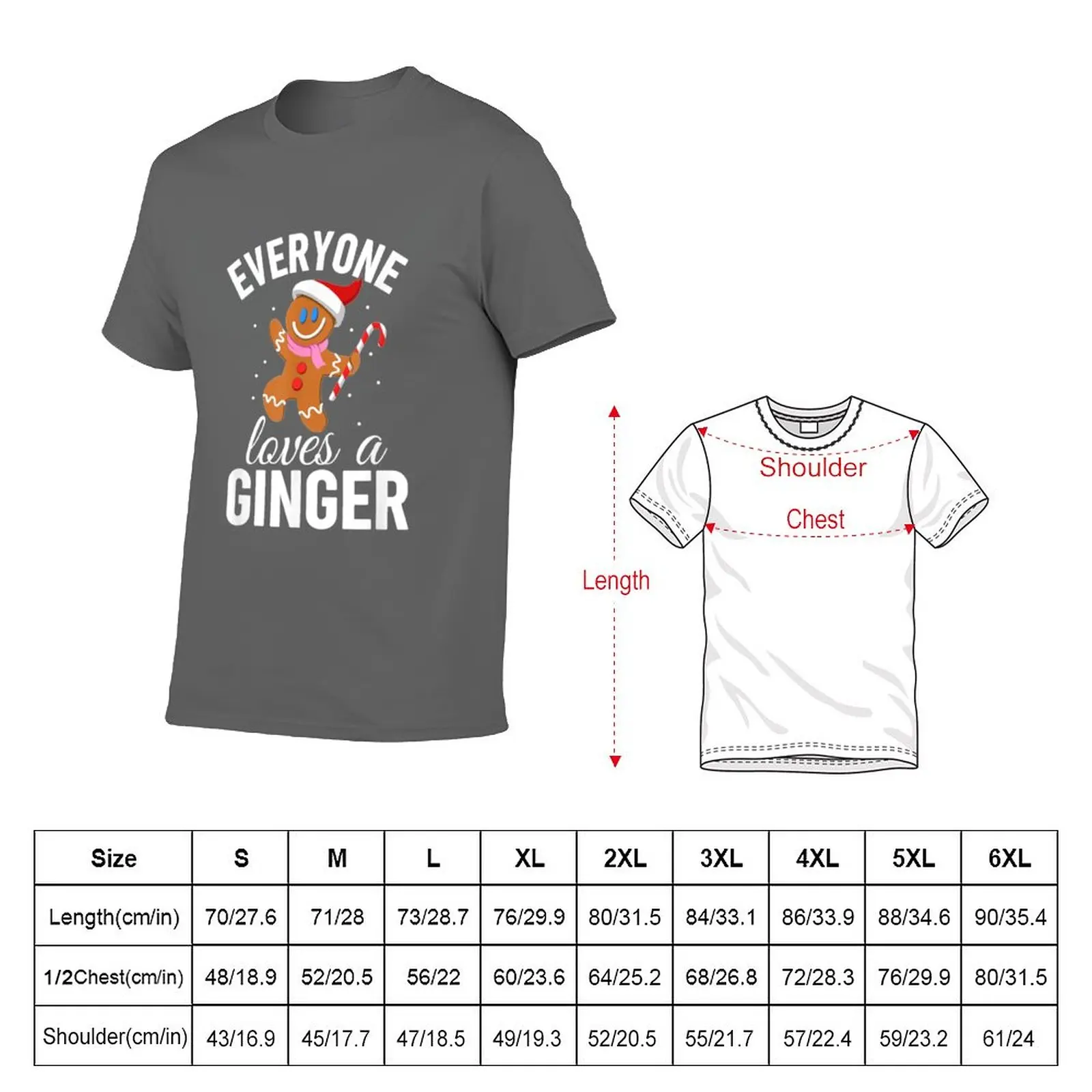 Everyone Loves A Ginger Funny Gingerbread Ugly Christmas Sweater Red Head Xmas Gift Gingerbread Holiday Sweater Gingerbr T-Shirt