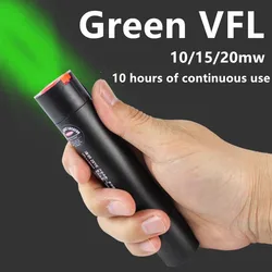 New 3 in 1 Fiber Optic Green Visual Fault Locator 10/15/20mw VFL Green Light Lithium battery Power Bank with Double LED Lighting