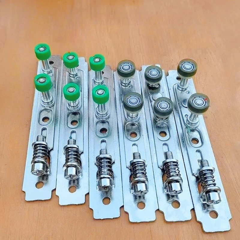 

4 шт., бесшумные длинные раздвижные двери, верхний шкаф, кухонный противоскользящий сломанный мост, алюминиевое направляющее колесо с нейлоновыми роликами