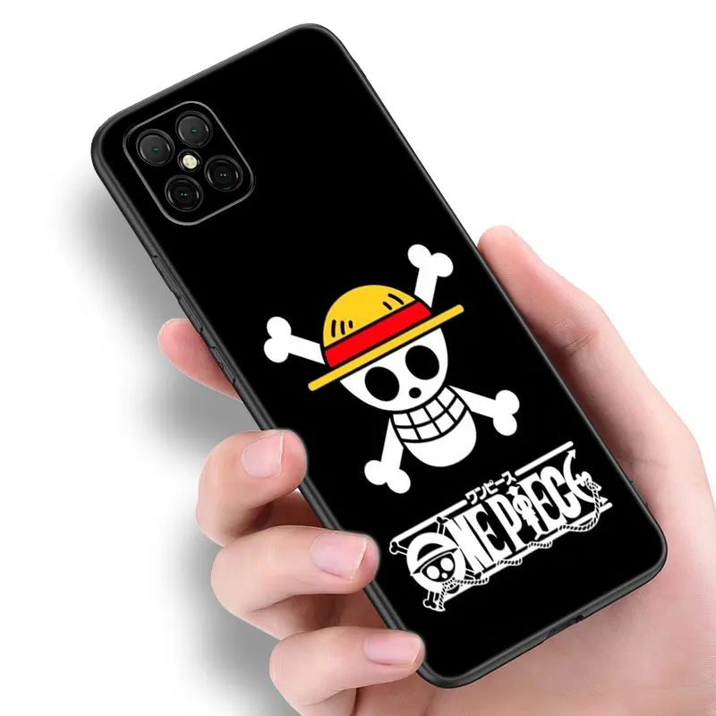 Cartoon One-Pieces Luffys Black Phone Case For Huawei Nova 11 12 Ultra 9 10 SE Pro 11E 11i 12i Y70 Plus Y60 Y61 Y71 Y72 Y90 Y91