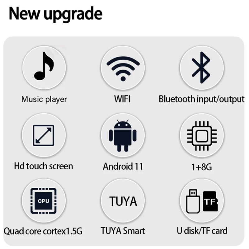 Home smart audio system TUYA bluetooth sound in wall power amplifier Android11 WIFI Background music player with ceiling speaker