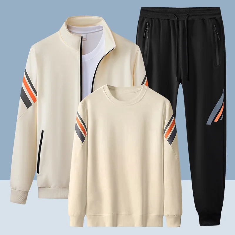 Men's New 3Pc Sportswear Set - Breathable Quick-Dry Loose Fit for Gym Training, Outdoor Running & Daily Casual Wear