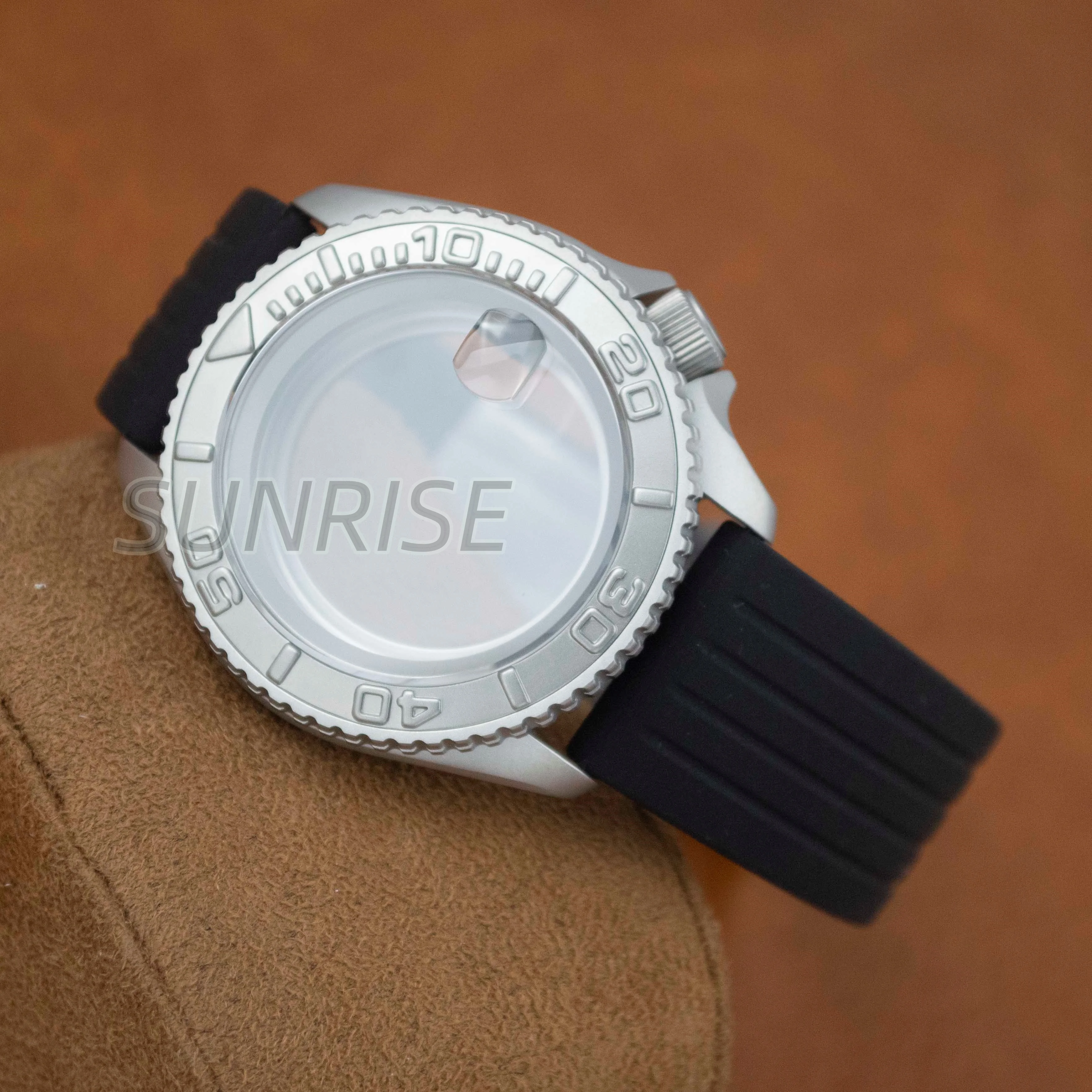 

42mm SKX007 Stainless Steel Black Matte Waterproof Watch Case Sapphire Crystal For Nh35 Nh36 Movement 28.5mm Dial Parts