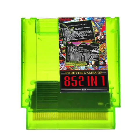 FOREVER DUO GAMES OF NES 852 in 1 Game Cartridge for NES Console,1024MBit Flash Chip in Use