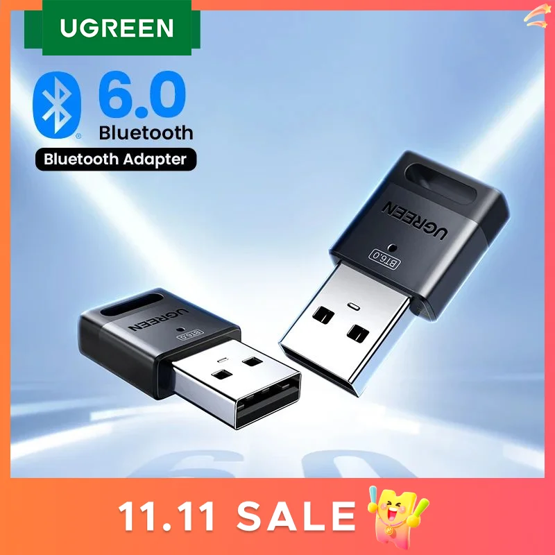 yZ[zUGREEN USB Bluetooth A_v^[APC Windows 11/10/8.1 p Bluetooth 6.0 hOAL[{[h/}EXp Bluetooth V[o[ & gX~b^[
