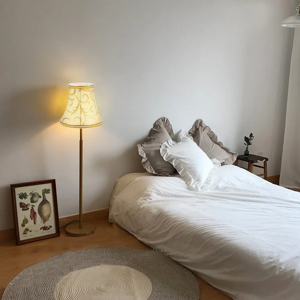 

2 шт. тканевых абажуров в скандинавском стиле для спальни, гостиной, настольных и напольных ламп, теплый романтический световой декор