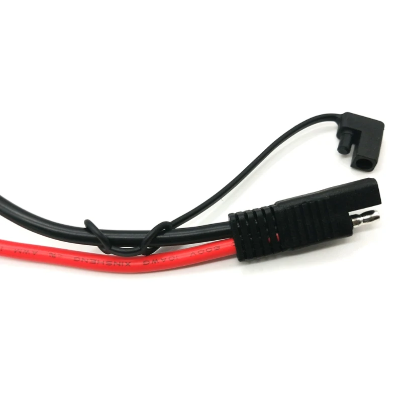 SAE Battery Charging Cable 10AWG SAE to O Ring Terminal Connectors Harness Wire