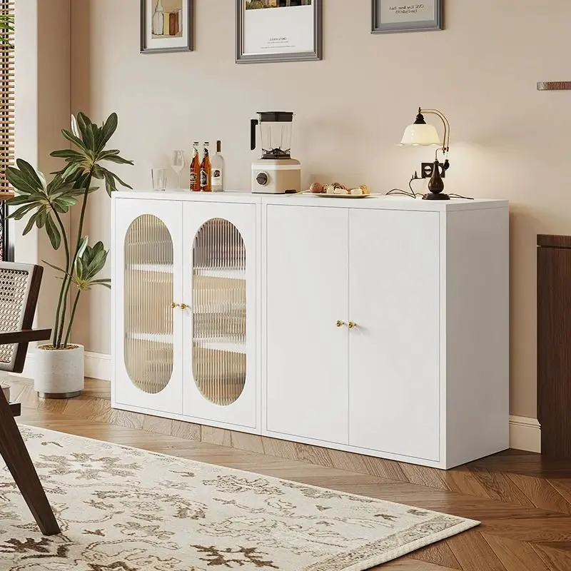 

Modern industrial glass bar cabinet wine cabinet storage truck space saving open multi-layer home bar furniture locker
