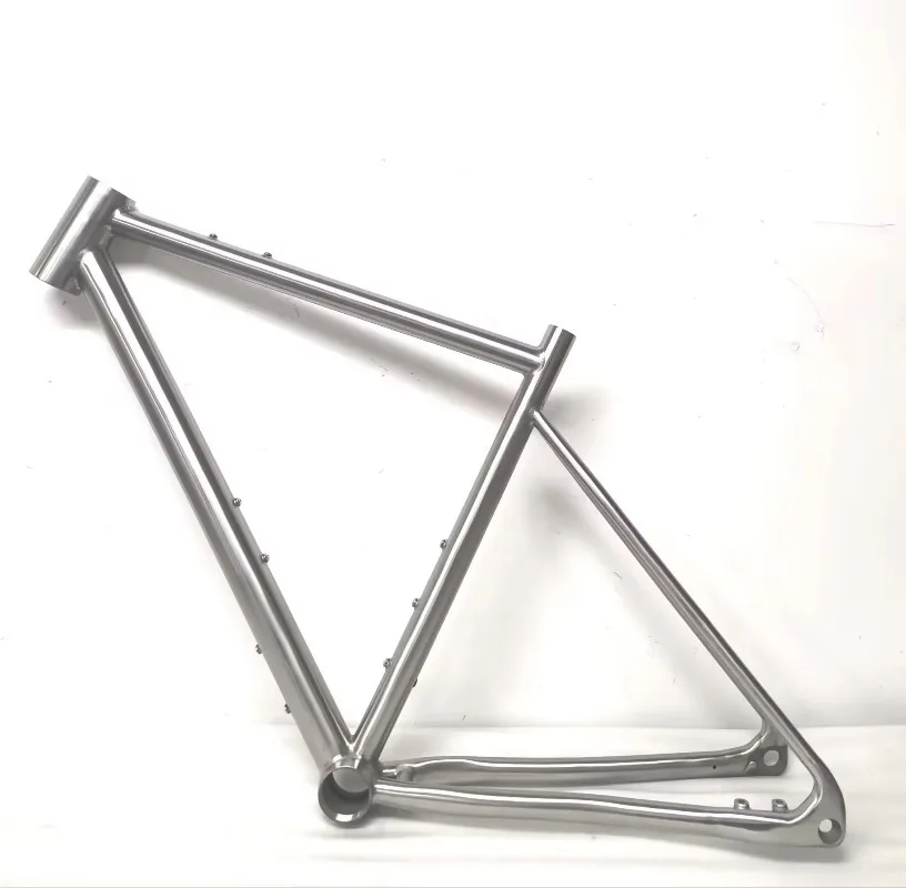 

Off Road Titanium Gravel Bike Frame For Mountain Biking Adventure Cross Country Cycling Durable Lightweight Bicycle Frame Parts