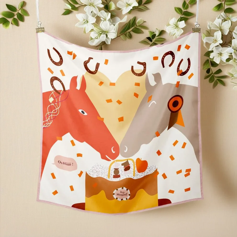 

New 53cm Small Square Scarf Korean Sense Exquisite Right-angle Curling European and American Headscarf Accessories Women