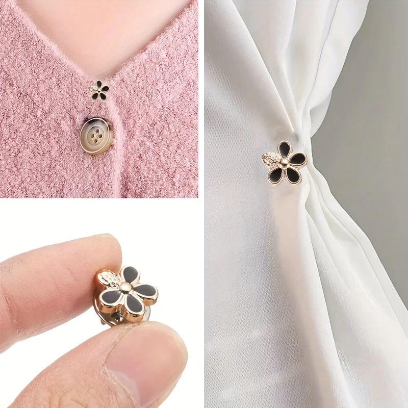 

20pcs Alloy Plastic Fixed Buttons No Sew Decor