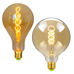 TIANFAN Classic Edsion Bulb Big Led Bulb PS35 G125 4W Dimmable Spiral Filament 110V 220V E26 E27 Specialty Decorative Light Bulb