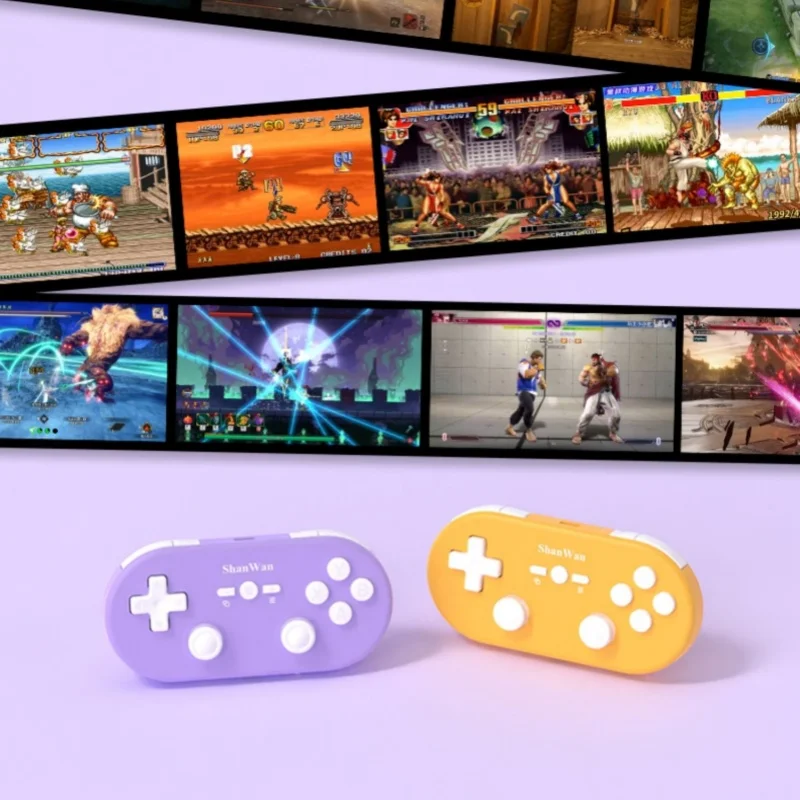 ShanWan Q37 Wireless Gaming Controller Bluetooth Micro Game Mini Gamepad Hall Joystick For PC Windows Android IOS mobile phone