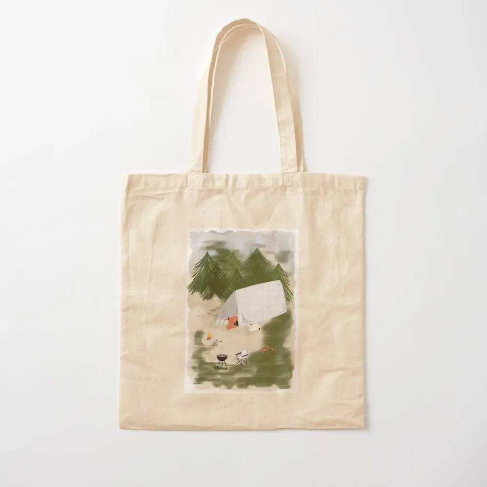 

Camping scene Tote Bag Gift bags Women bags canvas tote Canvas Tote Bag