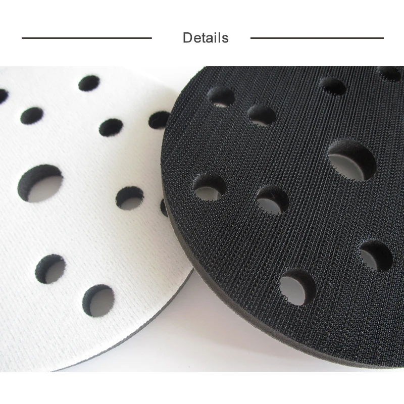 6 Inch 15 Holes Interface Sanding Pad Interface Pad 1 Pcs 150mm Diameter Soft Buffer Sponge Interface Cushion Pad for Sanding
