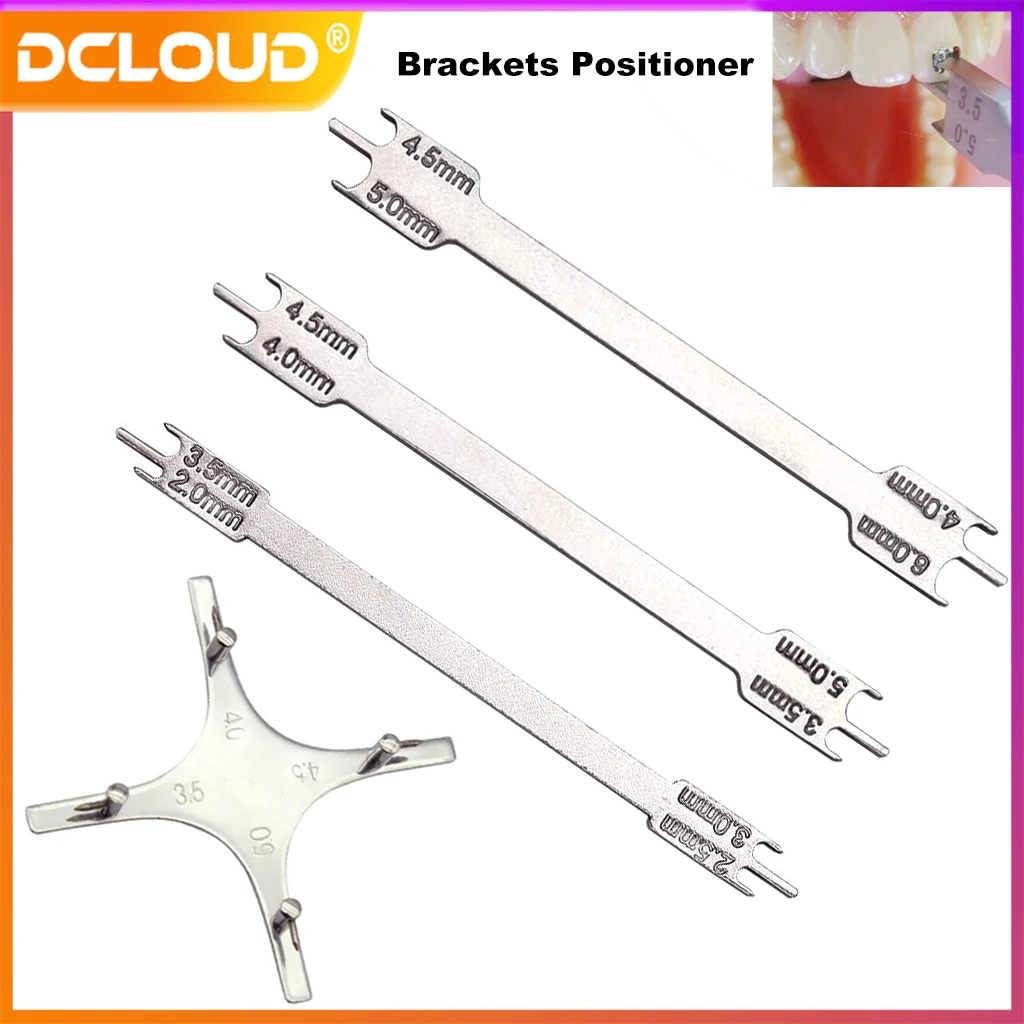 

DCLOUD 1Pc Dental Orthodontic Bracket Positioner Stainless Steel Rod Brace Gauge Locator Dentistry Tool Instrument Size 2.0-6.0