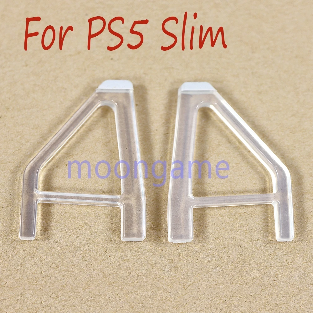 20pair For PS5 Slim Console Horizontal Stand Transprent Acrylic Triangle Support Stable Bracket For Playstation 5 Slim