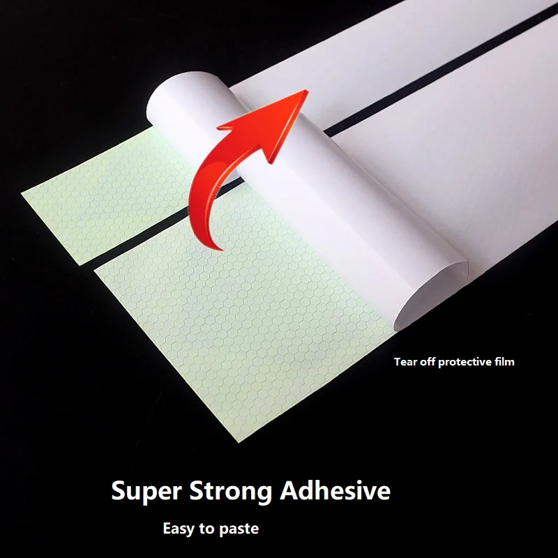 4cmx 3M/Rol Acryl Opvallend Reflecterende Zelfklevende Stickers Sticker Versiering Waarschuwing Vinyl Film Verkeersveiligheidstape