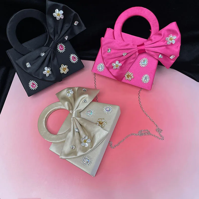 بوتيك لؤلؤة مقبض علوي مساء مخلب المحافظ سلسلة حقائب كروسبودي حفل زفاف