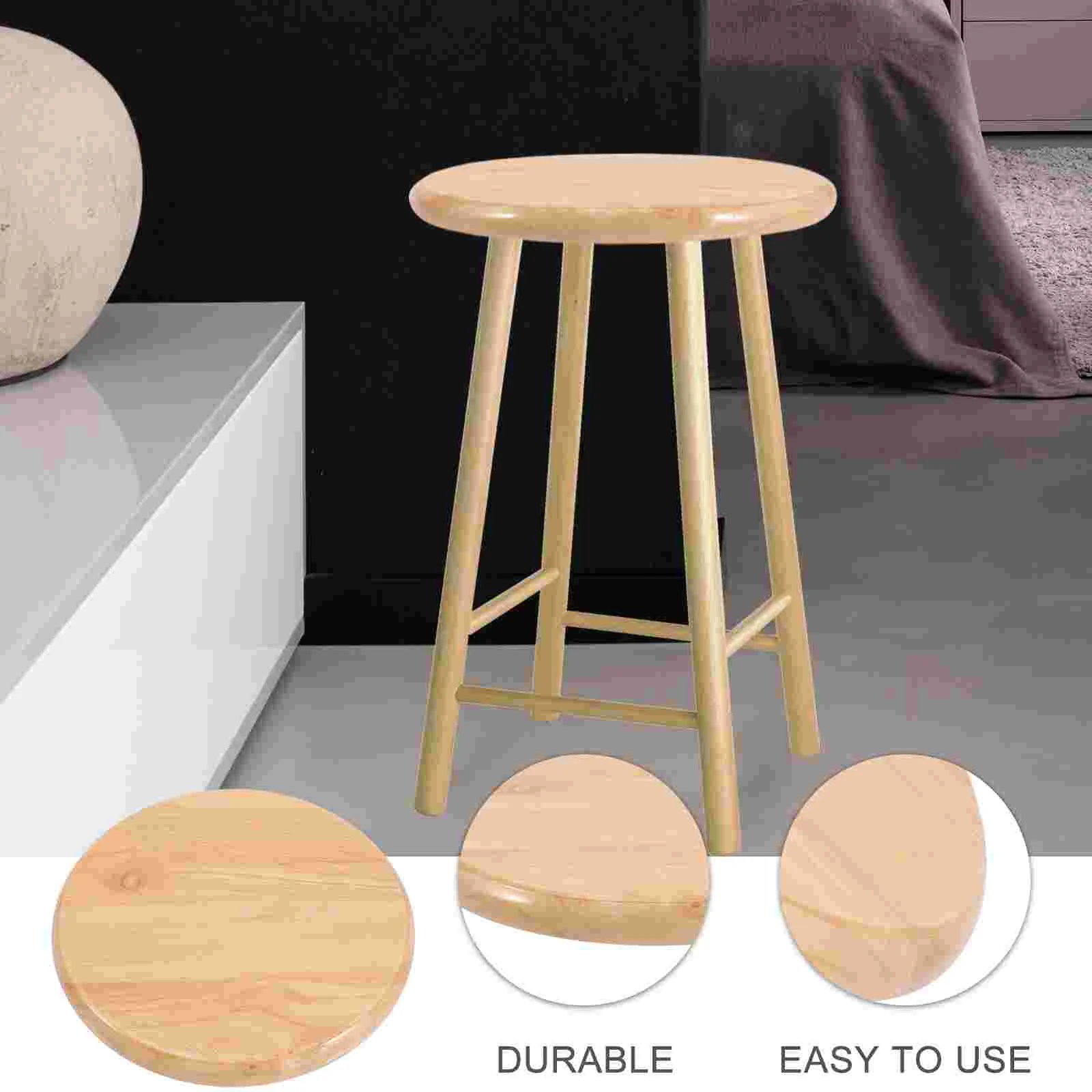 

Cup Coasters Round Replacement Seat Stool Chair Seats Wooden Component Cushion Travel