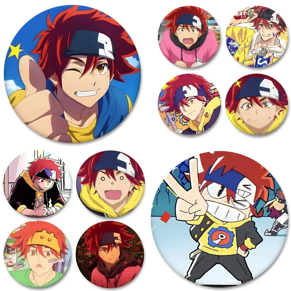 Les badges ronds Anime SK8 The Infinity Reki Kyan peuvent être utilisés pour décorer les vêtements et les épingles de sac à dos.