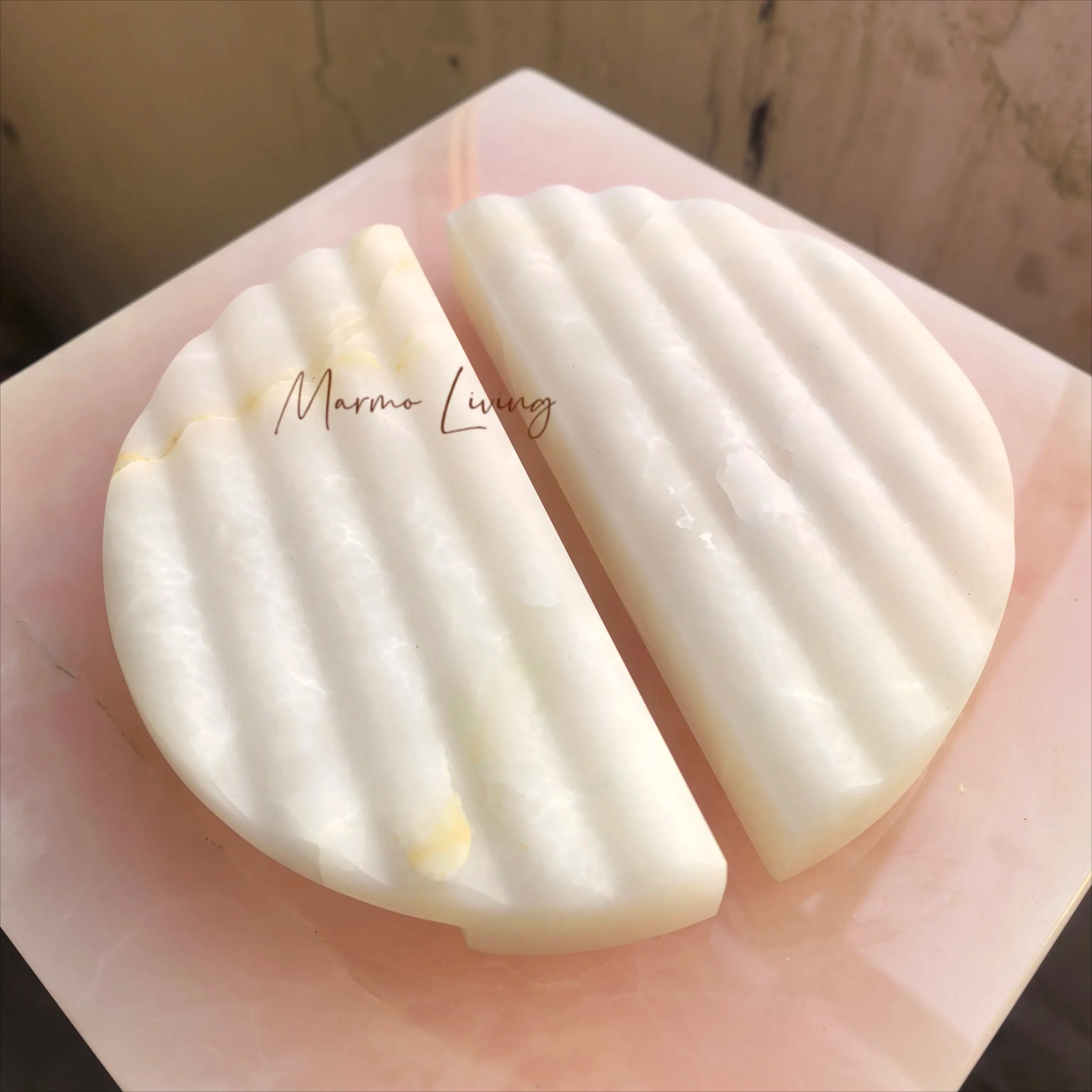 

Onyx Natural Marble Door Handle Wabi Sabi Travertine Stone Pull for Shop Glass Door Wardrobe Shower Room