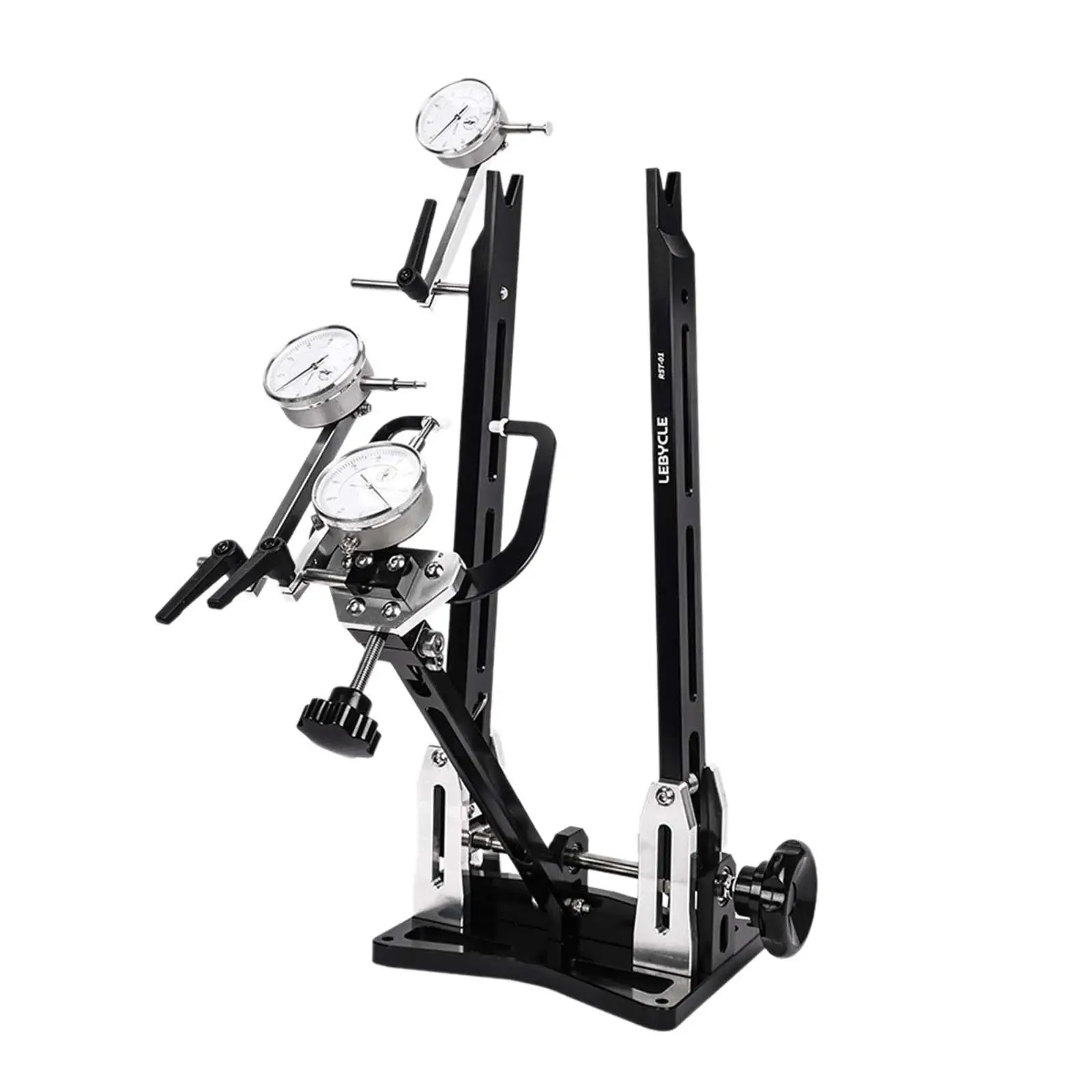 Wheel Truing Stand Bicycle Maintenance Workstand with Gauges Multifunctional