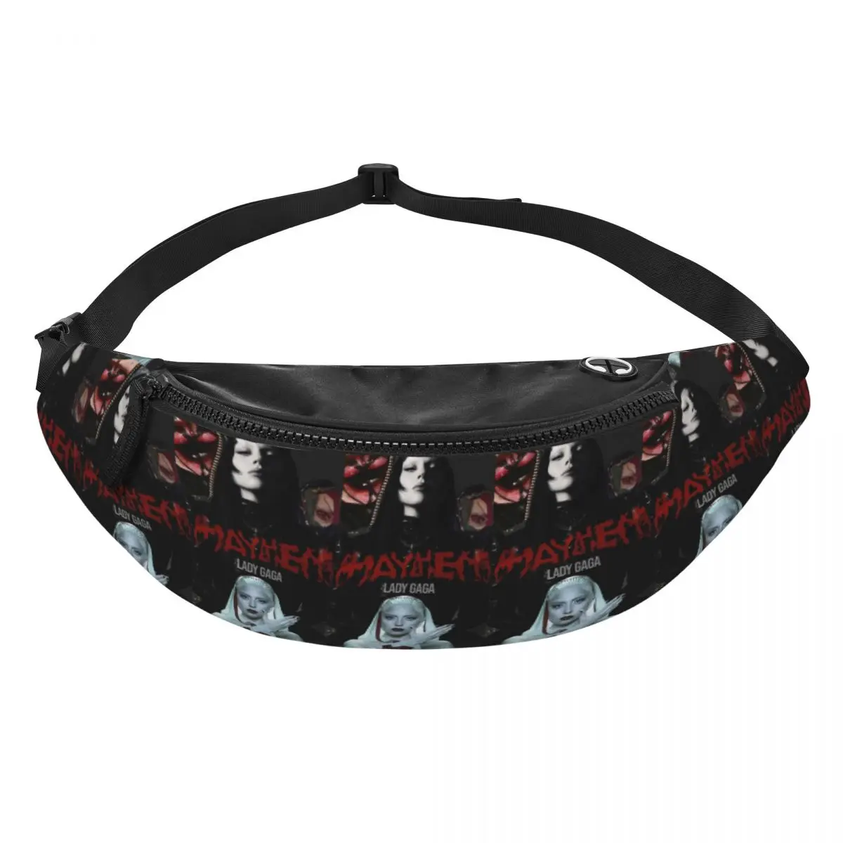 

Lady Gaga Mayhem Album Fanny Pack Men Women Crossbody Adjustable Waist Bag Travel Running Phone Pouch