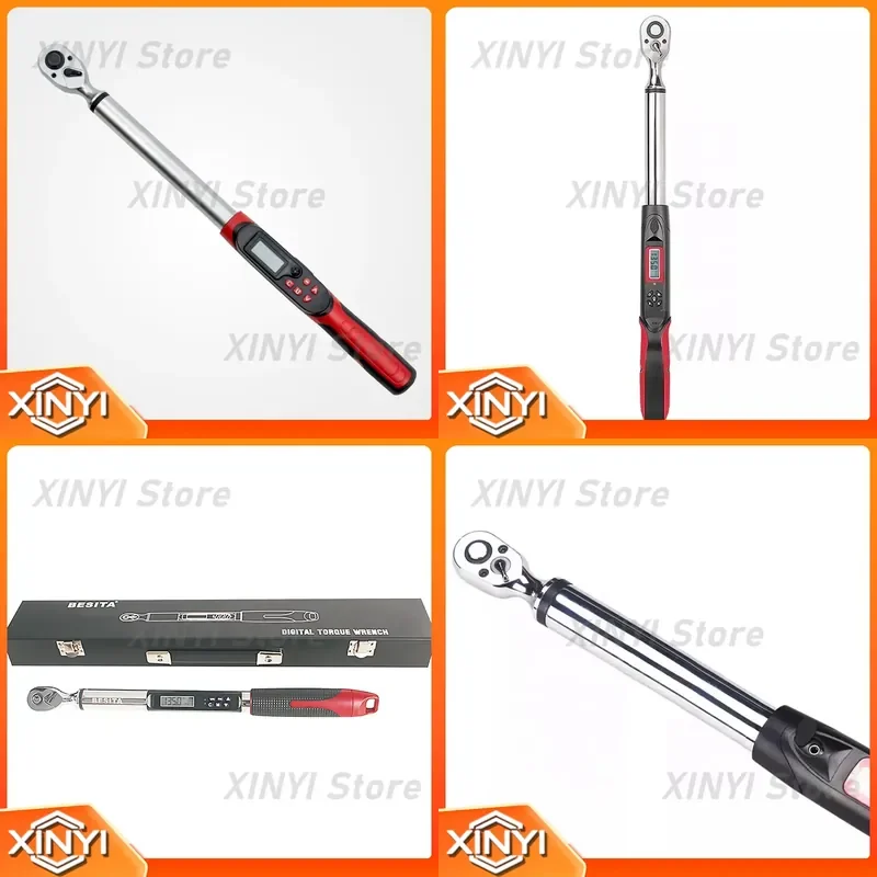 Digital Torque Wrench for Auto Car Repair Industrial Grade High Precision 1/4 inch 3/8 inch 1/2 inch Socket Wrench Tool