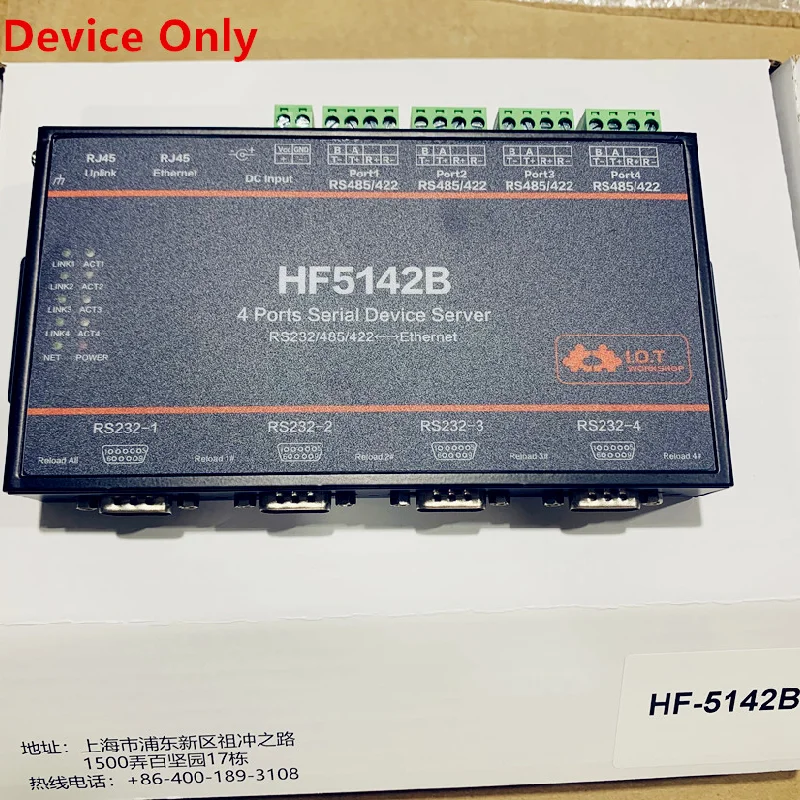 

Hf5142b Rs232 , Rs485 , 4 Ports Rj45 Rs232/485/422 Serial Free Rs Hf5142b