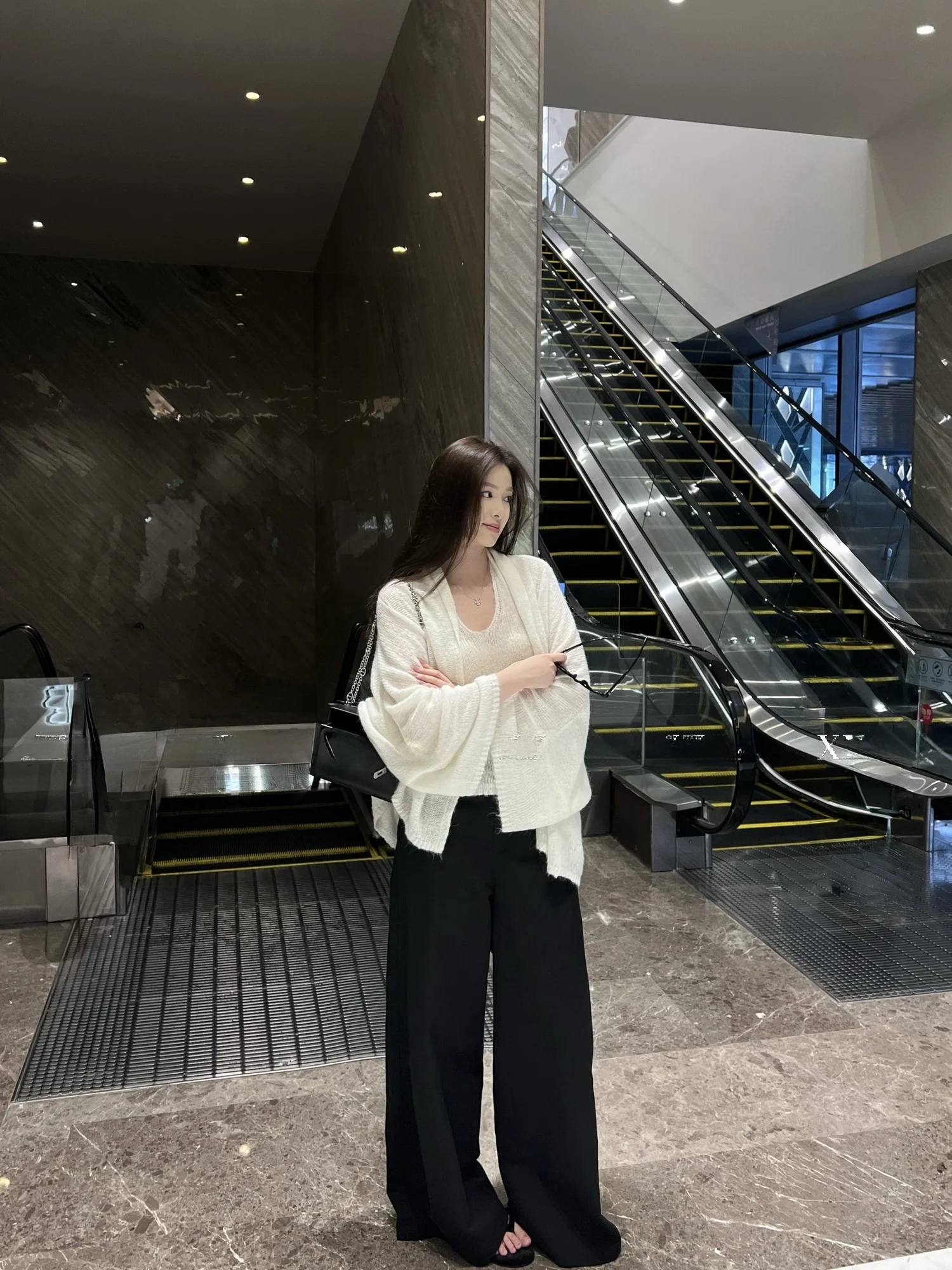 

Женские повседневные брюки XXBAI с широкими штанинами, свободного кроя, прямые, стройнящие, из комфортной струящейся ткани