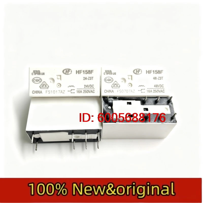 10PCS New HF158F 24-H3T Hongfa 24-H3T 16A 6-pin relay 24VDC