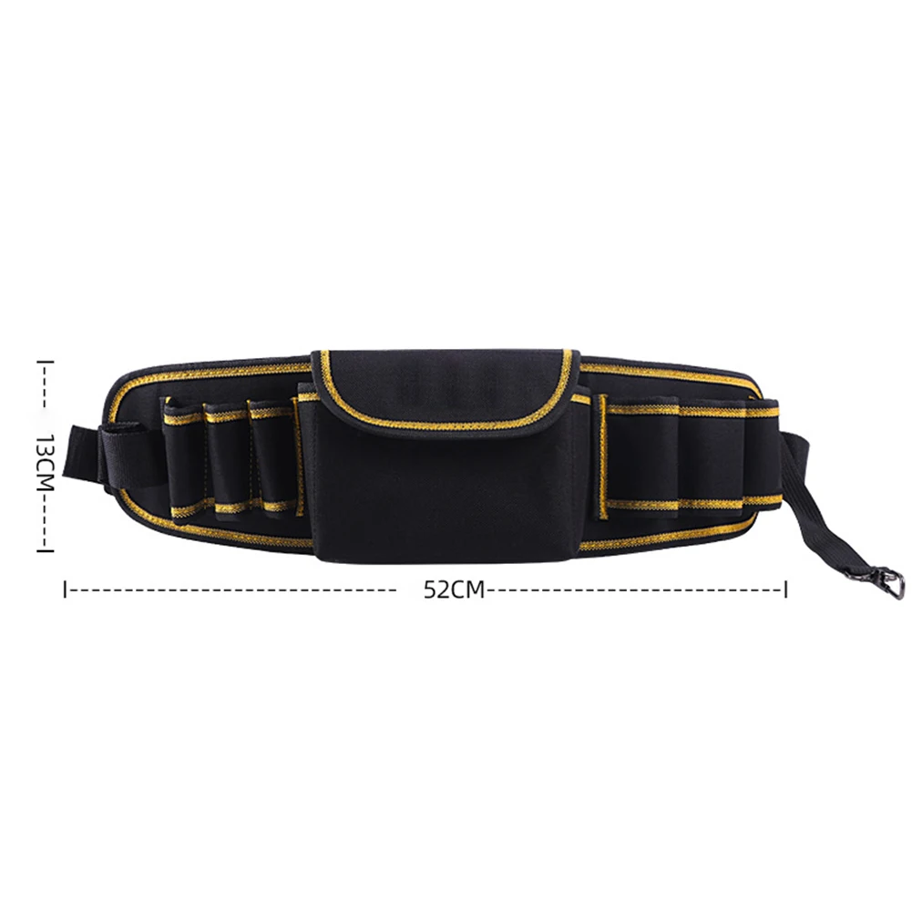 Heavy Weight Support Outdoor Worksite Electrician Tool Bag Hardware Tool Pouch Adjustable Belt Long-lasting Use