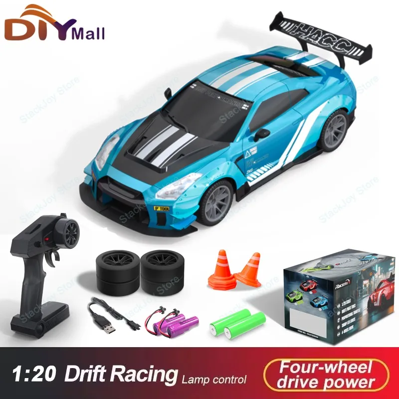 

1/20 RC Drift Car Radio 2.4G Гоночный автомобиль с беспроводным управлением 4WD Высокоскоростная модель автомобиля для мальчиков Игрушки на открытом воздухе Подарки Endless FUN