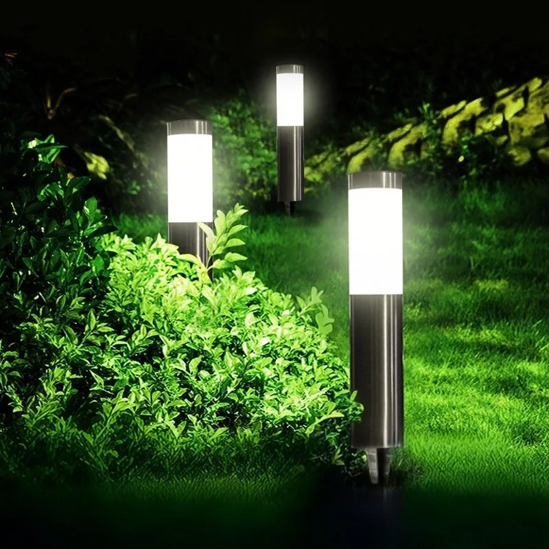 

Solar Outdoor Courtyard Lights Cylindrical Household Waterproof LED Garden Villa Decorative Street Lights Solar Lawn Lights