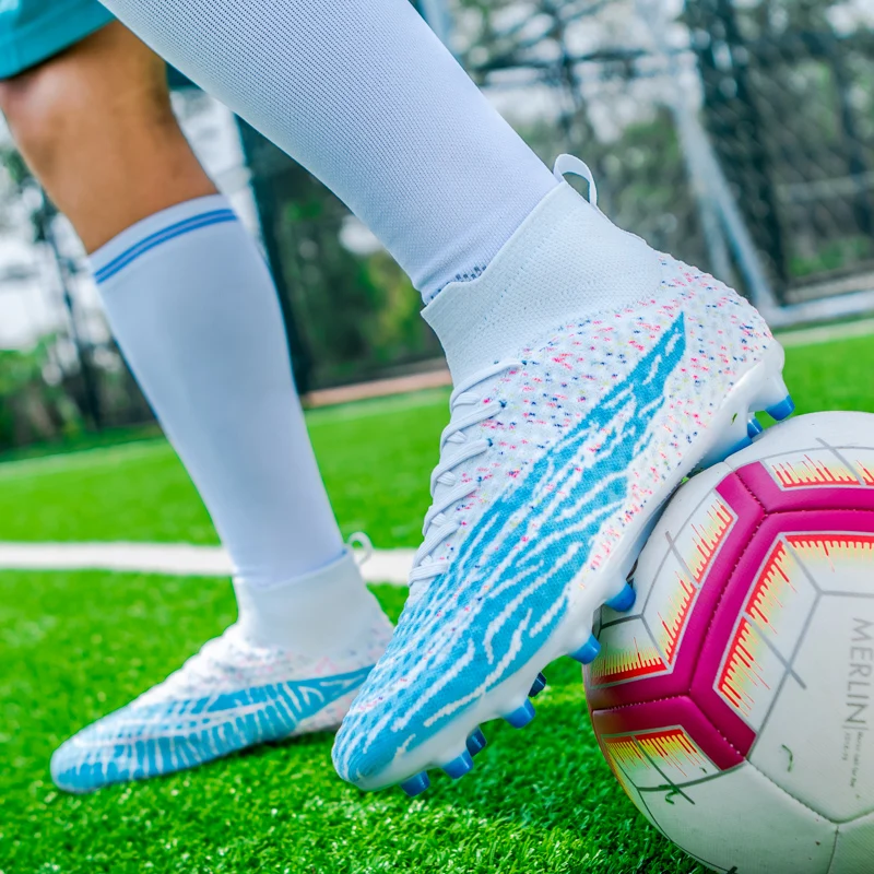 Zapatos de fútbol profesionales de la sociedad para hombres, botas de campo de fútbol al aire libre, botas de fútbol, tacos de fútbol de césped, 2024