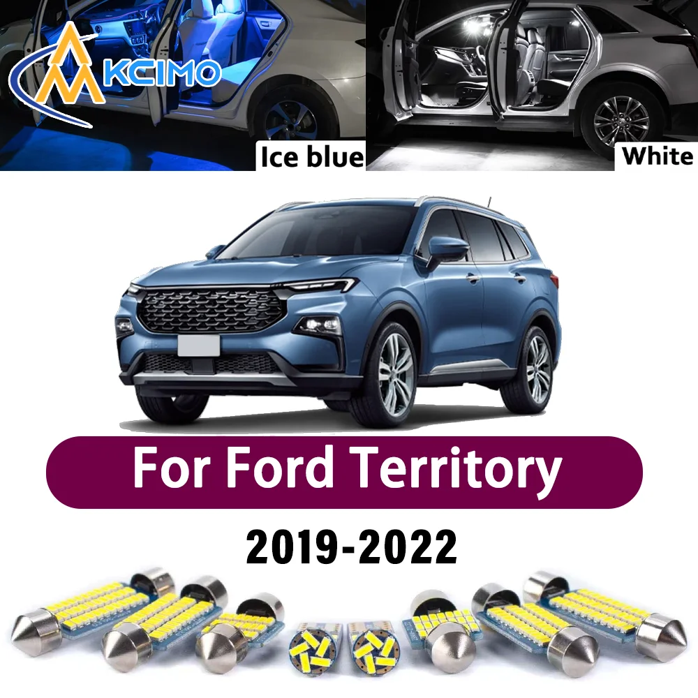 

Error Free LED Interior Light Kit for Ford Territory 2019-2022 Premium Bright Dome Trunk Mirror Reading Lamps Canbus