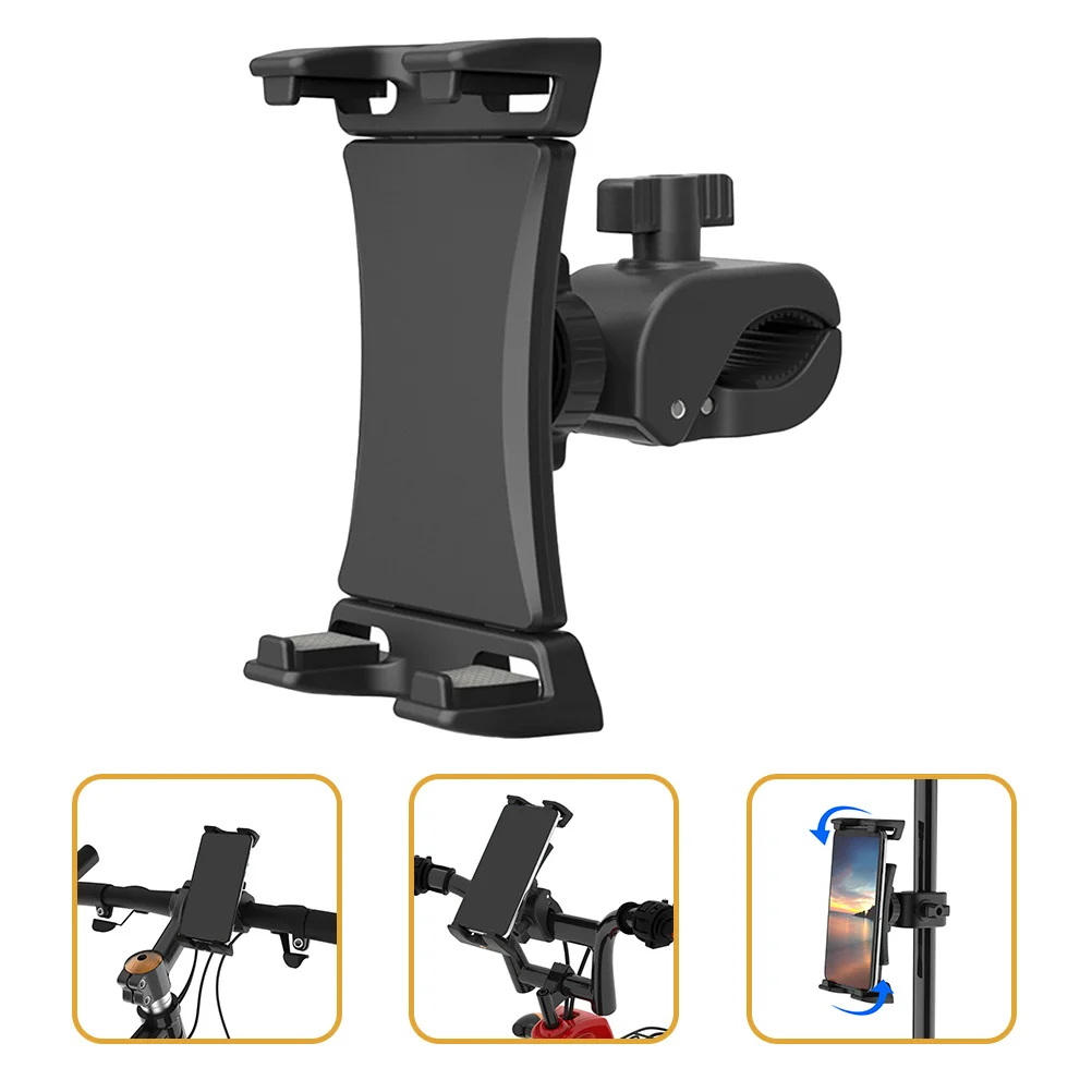 

Phone Bracket For Bike Rotatable Structure Comfortable Pads Scratch-Proof Stable Support Long-Term Use Convenient Mount