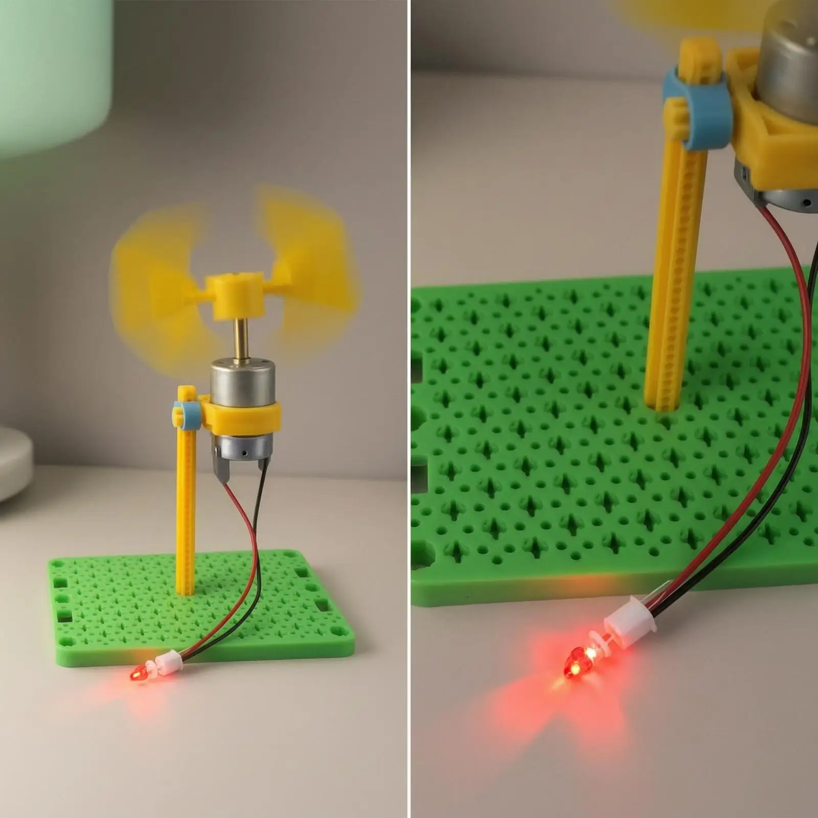 Vertical Shaft Wind Generator Kit Small DIY Educational Power Turbine Project for Classroom and Hobby Use - view 5